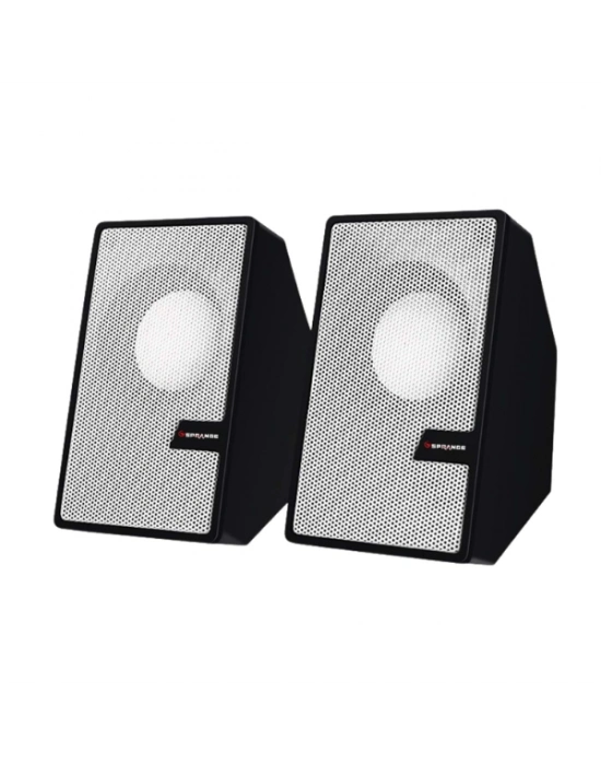 Beyaz USB 2.0 + 3.5mm USB Hoparlör