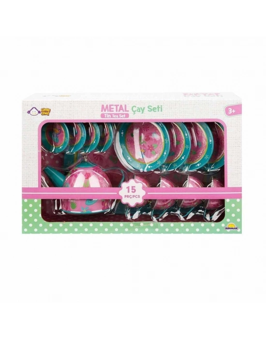 ® 02169 Metal Oyuncak Çay Takımı 15 Parça -