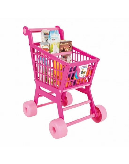 ® 07 608   Pratik Pembe Market Arabası (meyve ve sebze)