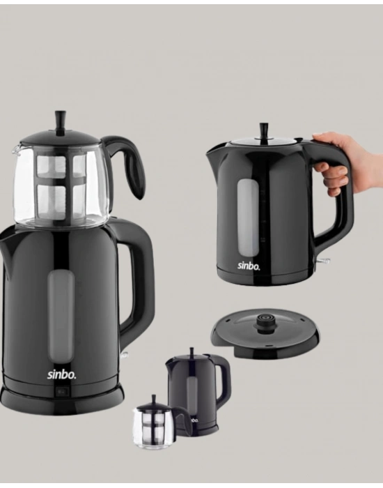 ® 0,9 L Cam Demlik ve 1,7 L Su Haznesi ile Çay Keyfi