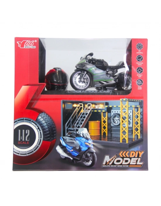 ® 1/12 Motosiklet Ducati PB 3R Sesli ve Işıklı