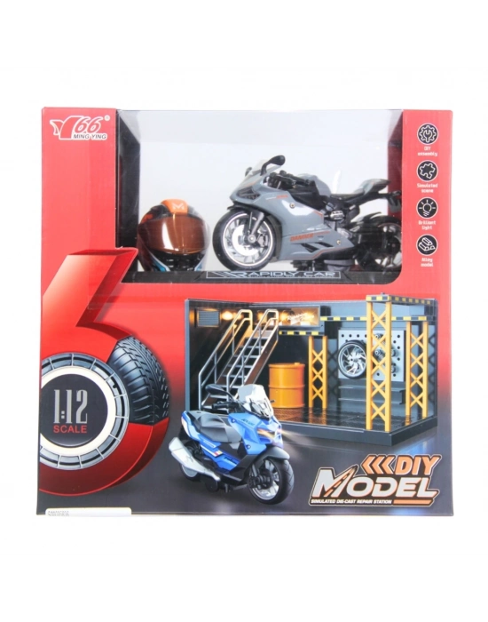 ® 1/12 Motosiklet Ducati PB 3R Sesli ve Işıklı