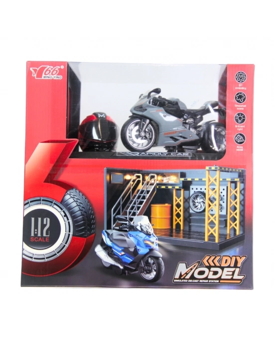 ® 1/12 Motosiklet Ducati PB 3R Sesli ve Işıklı