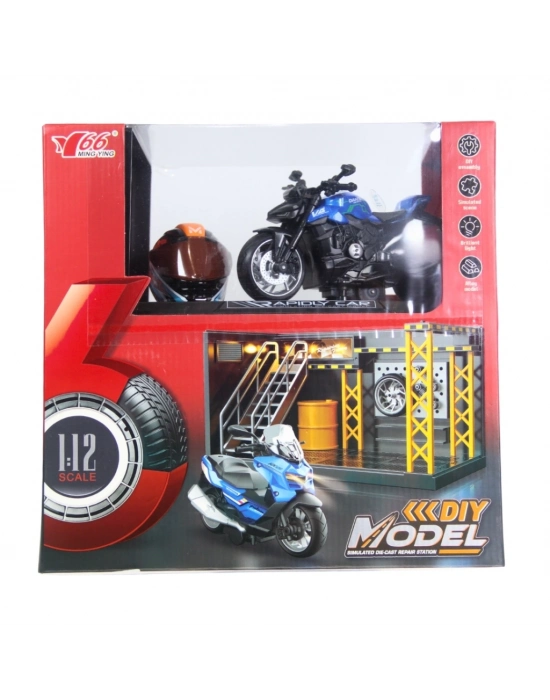 ® 1/12 Motosiklet Ducati Street Fighter PB 3R Sesli