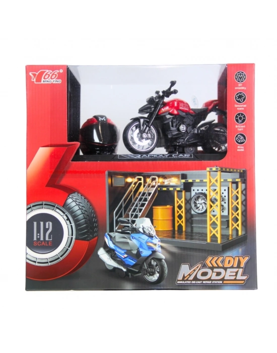 ® 1/12 Motosiklet Ducati Street Fighter PB 3R Sesli