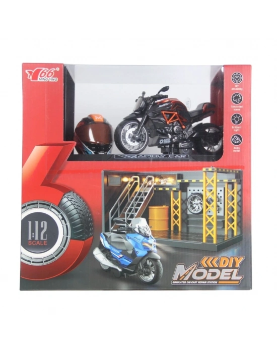 ® 1/12 Motosiklet Gustav PB 3R Sesli ve Işıklı