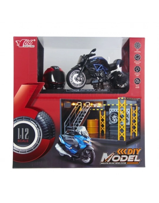 ® 1/12 Motosiklet Gustav PB 3R Sesli ve Işıklı