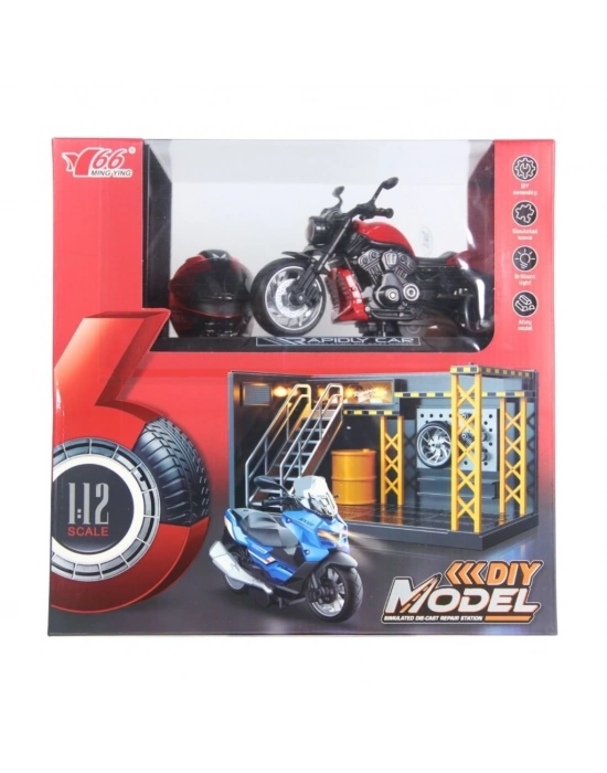® 1/12 Motosiklet Wolverine PB 3R Sesli ve Işıklı