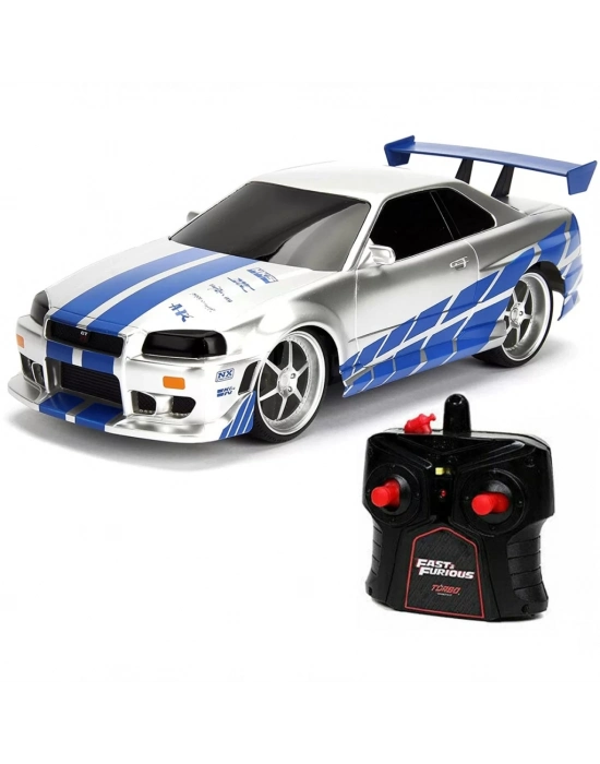 ®  1:16 Fast & Furious Kumandalı Brians Nissan Skyline GT-R Turbo Araba