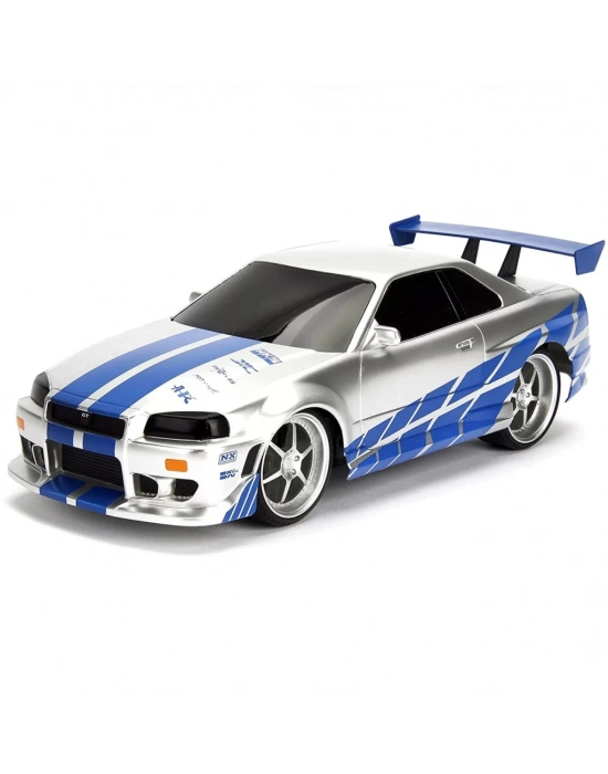 ®  1:16 Fast & Furious Kumandalı Brians Nissan Skyline GT-R Turbo Araba