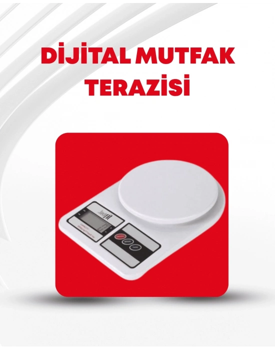 ® 10 Kg Kapasiteli LCD Ekranlı Dijital Mutfak Tartıs