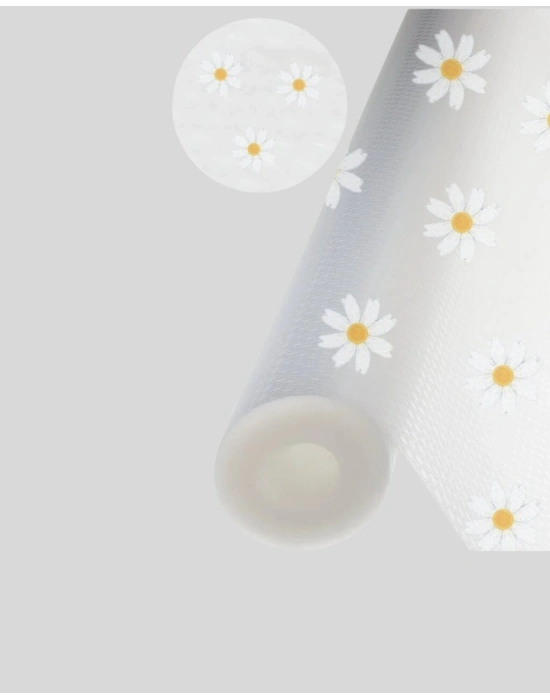 ® 10 Metre Papatya Desenli Kolay Temizlenebilir Çekmece Matı