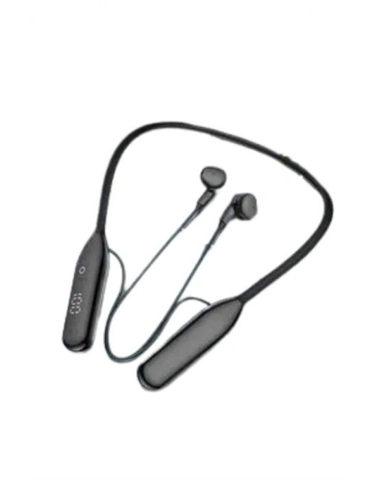® 100 Saat Kablolu Boyun Askılı Dijital Göstergeli Bluetooth Kulaklık