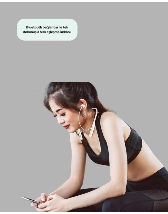 ® 100 Saat Pil Ömrü Boyun Askılı Bluetooth Kablosuz Kulaklık