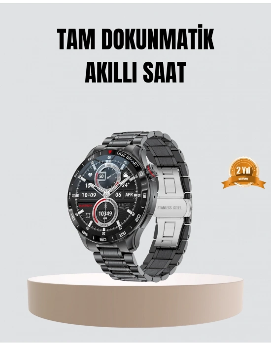 ® 100mAh Şarjlı Akıllı Saat – Mesaj Bildirimi, Müzik Kontrolü ve Ergonomik Tasarım