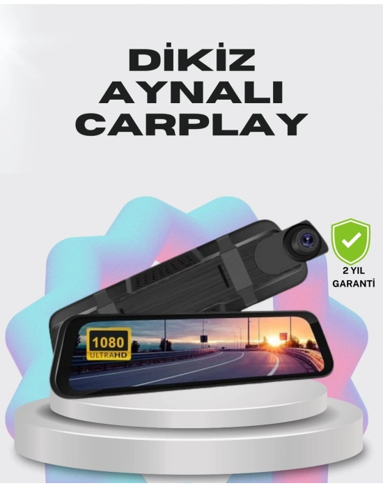 ® 1080P Çift Kameralı Dokunmatik Dikiz Aynası G Sensörlü