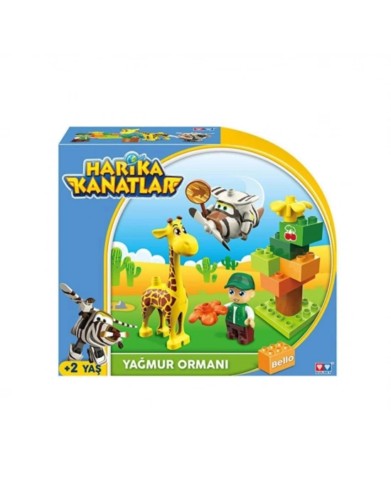 ® 10932 Harika Kanatlar Bellonun Yağmur Ormanı 15 parça blok - Mega Oyuncak