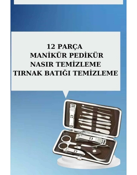 ® 12 Parça El Ayak Temizleme Pense Kir Temizleme Aparatı Kaş Cımbızı