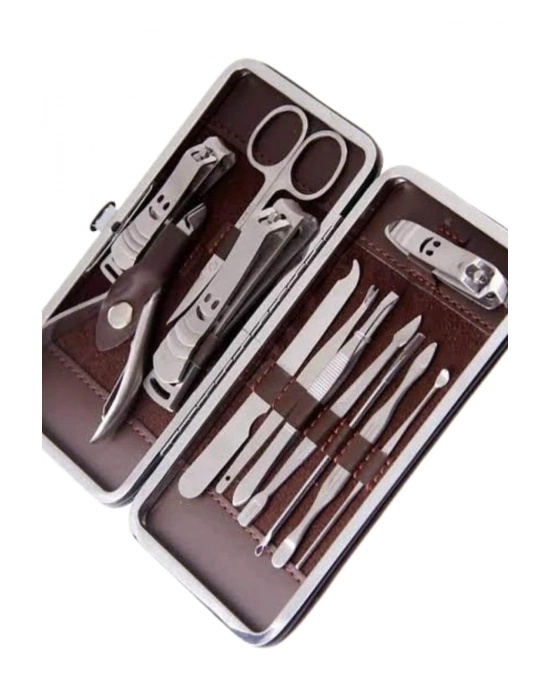 ® 12 Parça Manikür Pedikür Seti Tırnak Bakımı Nasır Temizleme El Ayak Bakımı