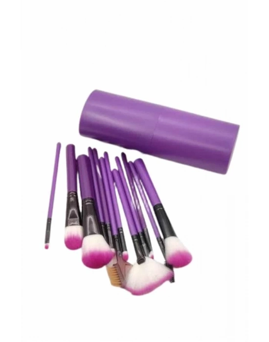 ® 12 Parça Profesyonel Makyaj Fırçası Far Fırçası Allık Fırçası Yumuşak Kıllı