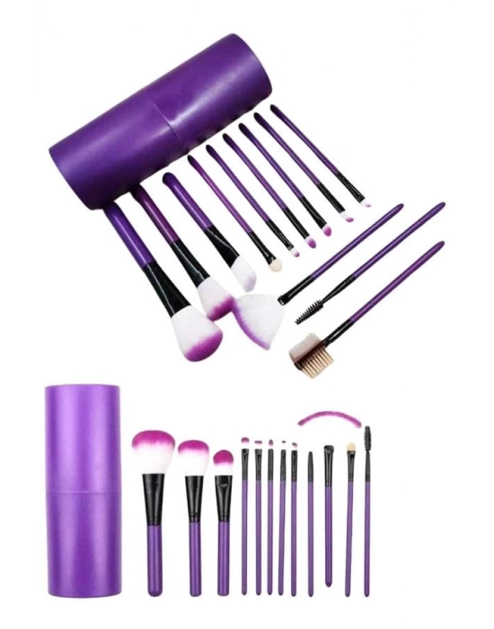 ® 12 Parça Yumuşak Uçlu Makyaj Fırça Set-Göz ve Yüz Makyajı İçin Fırça Seti Profesyonel Makyaj Seti