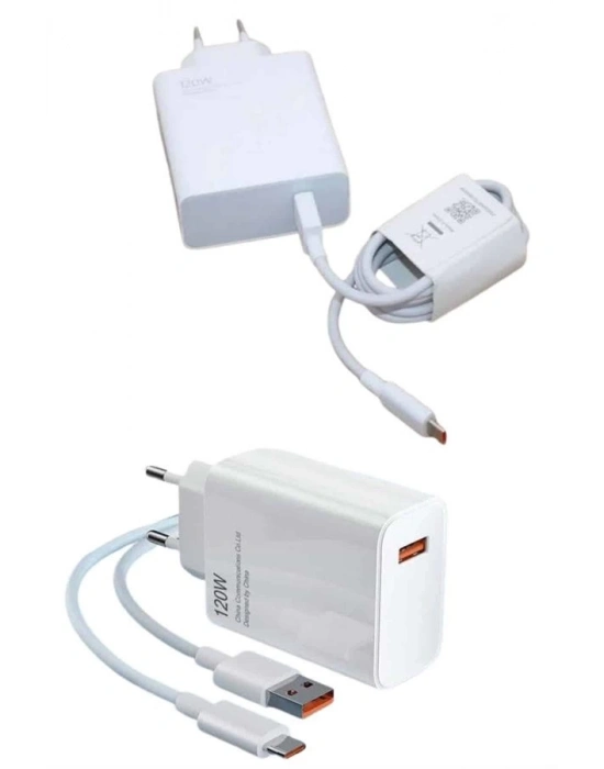 ® 120 Watt Turbo Hızlı Şarj Aleti Seti Hızlı Şarj Adaptörü Beyaz