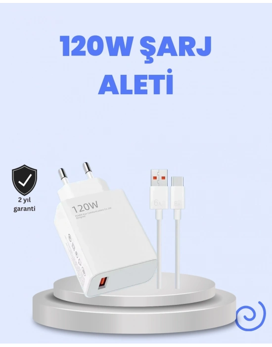 ® 120 Watt Turbo Şarj Cihazı Xiaomi Redmi Note 10 11 12 Uyumlu