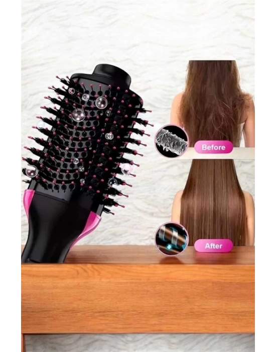 ® 1200 Watt Gücünde, Negatif İyon Teknolojili, 3 Isı Kademeli Fön Tarağı