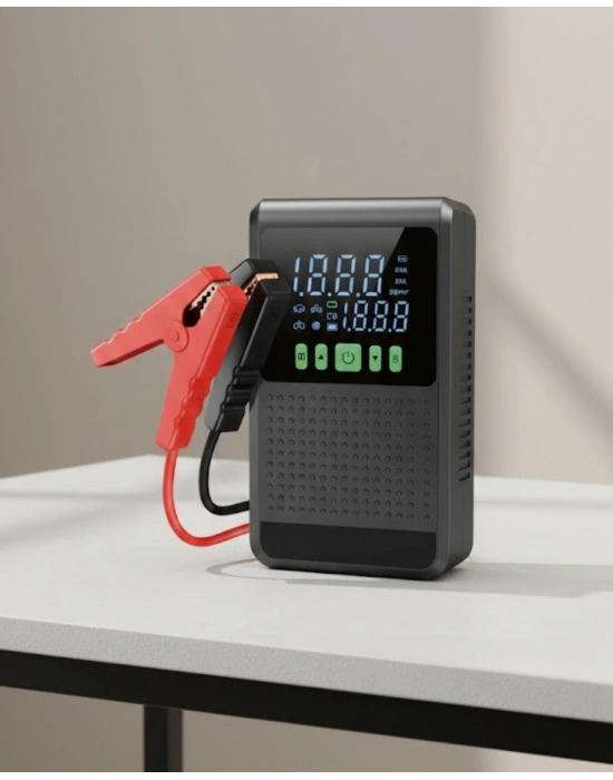 ® 12.000 mAh Şarjlı Araç Akü Takviye ve Işıklı Hava Kompresörü