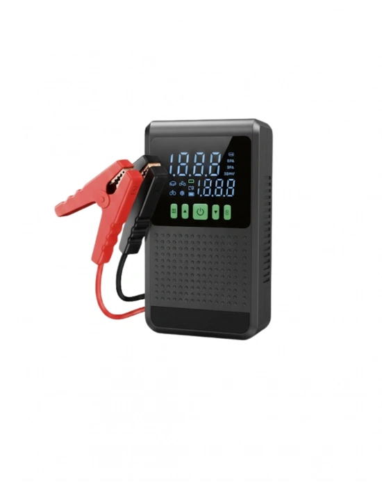 ® 12.000 mAh Şarjlı Araç Akü Takviye ve Işıklı Hava Kompresörü