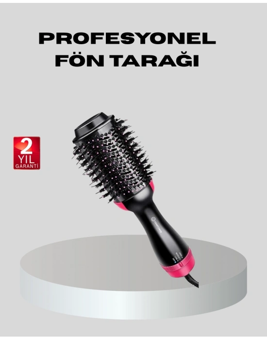 ® 1200W Fön Tarağı – 3 Isı Ayarı, Negatif İyonlu, Hızlı ve Pürüzsüz Sonuç