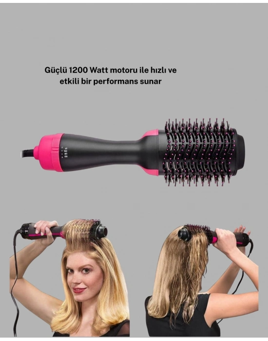 ® 1200W Fön Tarağı – 3 Isı Ayarı, Negatif İyonlu, Hızlı ve Pürüzsüz Sonuç