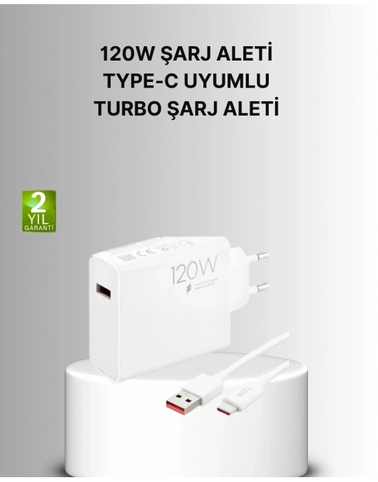 ® 120W Mi Turbo Akıllı Tanıma Çipli Hızlı Şarj Cihazı Taşınabilir ve Dayanıklı
