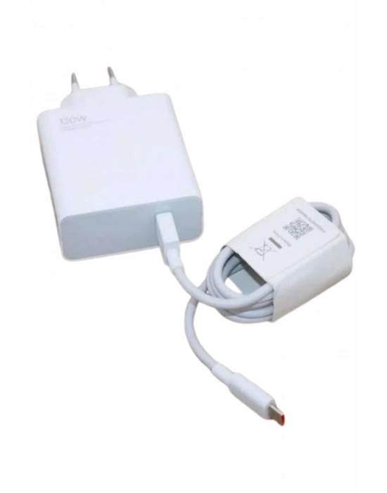 ® 120W Şarj Aleti Hızlı Çift Turbo Şarj Aleti Seti Beyaz