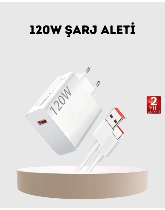 ® 120W USB-C Şarj Adaptörü Süper Hızlı Şarj Güç Kaynağı Seti