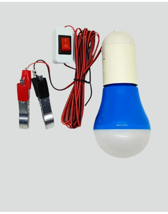 ® 12V LED Ampul Anahtarlı Kablolu Pratik Aydınlatma