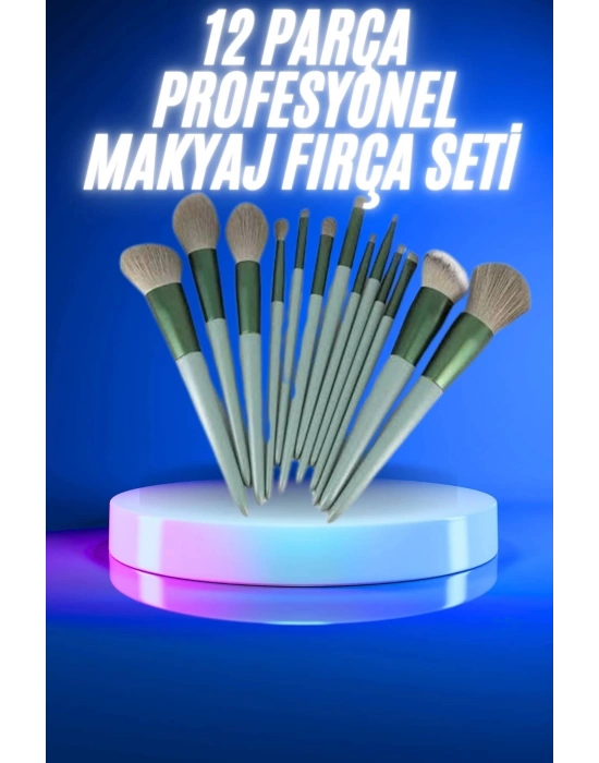 ® 13 Parça Makyaj Fırça Seti Far Kontür Aydnlatıcı Fırçası İz Bırakmaz Hafif ve Yumuşak