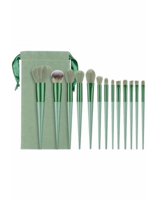 ® 13 Parça Makyaj Fırça Seti Far Kontür Aydnlatıcı Fırçası İz Bırakmaz Hafif ve Yumuşak