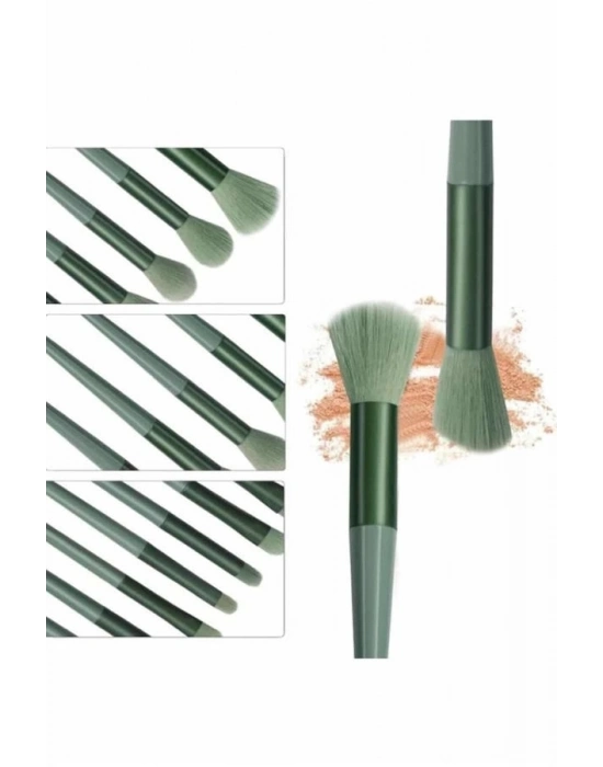 ® 13 Parça Makyaj Fırça Seti Far Kontür Aydnlatıcı Fırçası İz Bırakmaz Hafif ve Yumuşak