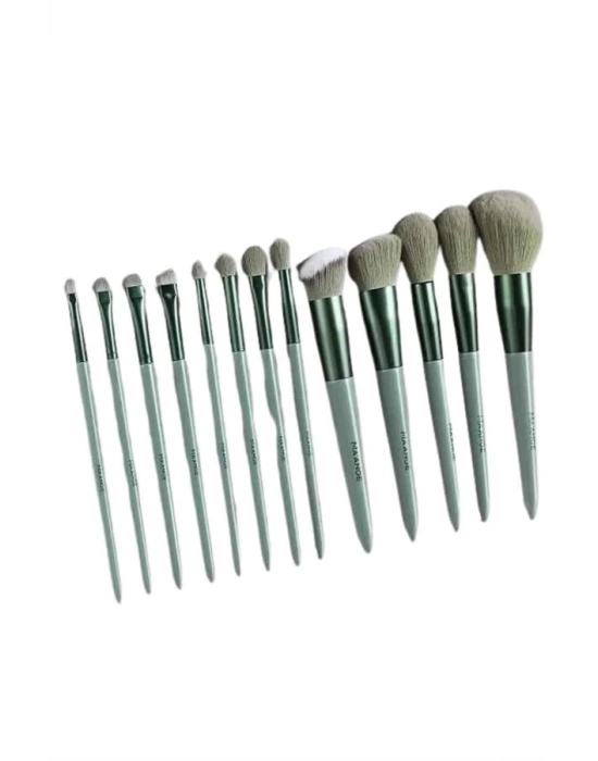 ® 13 Parça Taşınabilir Kılıflı Profesyonel Makyaj Fırça Seti Pudra Allık Fondöten Fırçası