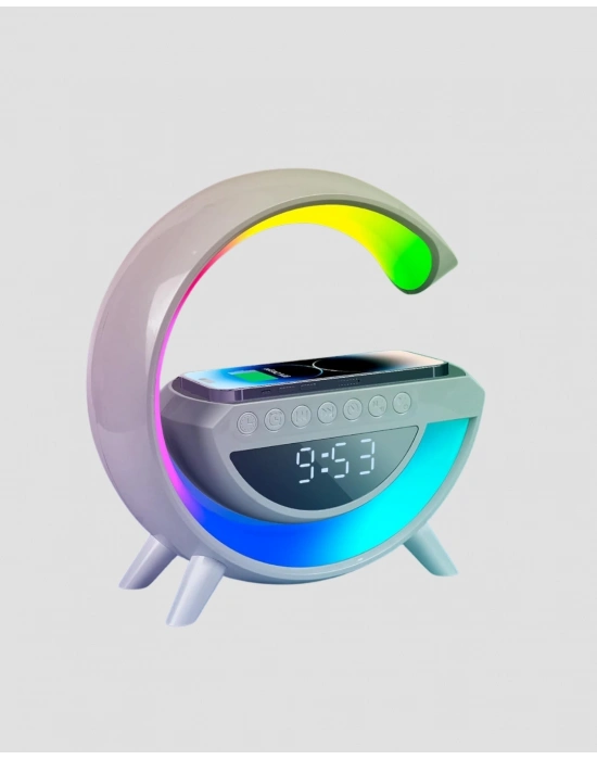 13 Renk Seçenekli Kablosuz Şarj Cihazlı LED Lamba