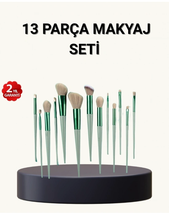 ® 13’lü Yumuşak Kıllı Makyaj Fırça Seti – Profesyonel Kalite, Hassas Ciltlere Uygun