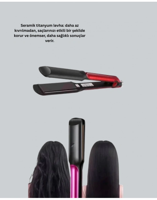 ® 160°–220° Isı Ayarlı Saç Düzleştirici – Seyahat Tipi Hafif Model