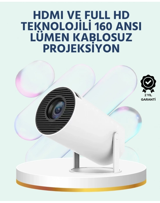 ® 160 ANSI Lümen Parlaklığa Sahip Geniş Ekran Projeksiyon