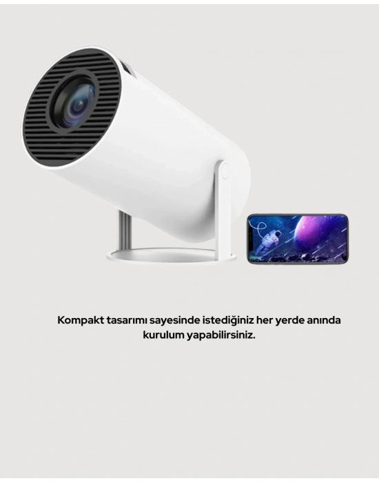 ® 160 ANSI Lümen Parlaklığa Sahip Geniş Ekran Projeksiyon