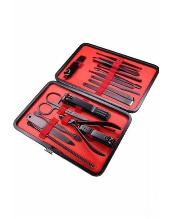 ® 17 Parça Manikür Pedikür Seti El Ayak Bakım Seti Tırnak Makası Törpü