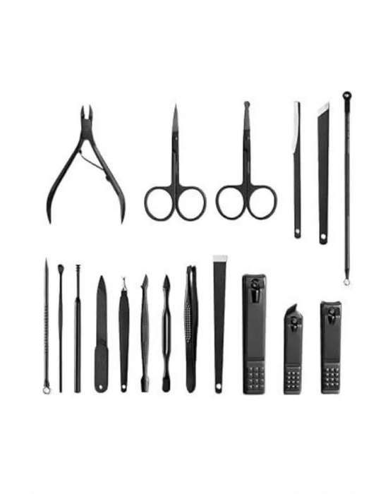 ® 17 Parça Manikür Seti El ve Ayak Bakımı Törpü Cımbız Tırnak Temizleme