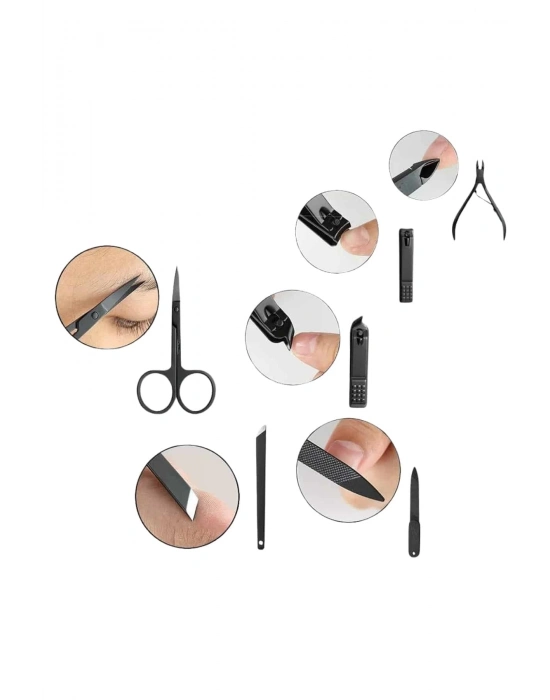 ® 17 Parça Manikür Seti El ve Ayak Bakımı Törpü Cımbız Tırnak Temizleme