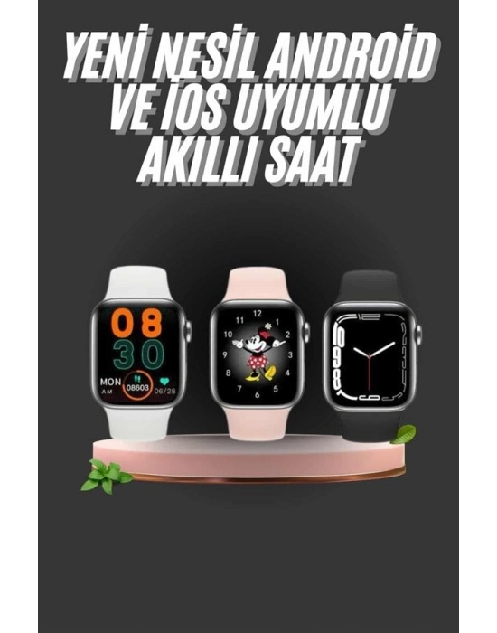 ® 1.83 İnç Akıllı Saat Android ve İOS Uyumlu Çağrı Cevaplayabilen Adımsayar GPS Takibi