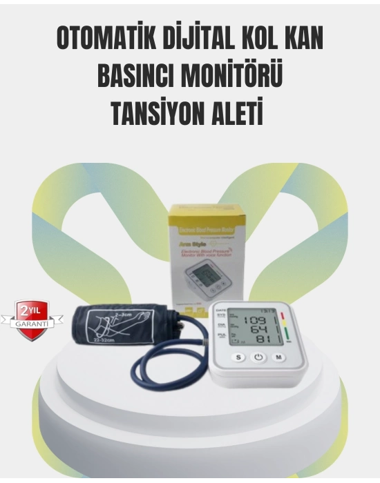 ® 2 Kullanıcı Hafızalı USB Uyumlu Tansiyon Ölçer
